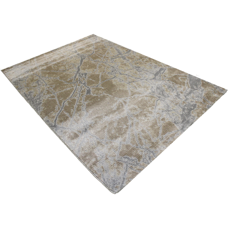 Modern Polyester And Heatset Rug In Grey And Beige Mix Buy Online in Zimbabwe thedailysale.shop