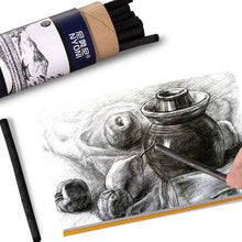 Load image into Gallery viewer, Nyoni - Willow Charcoal Round Sticks - 7-9mm - 25 pieces
