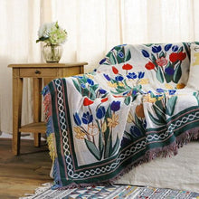 Load image into Gallery viewer, Tulip Jacquard Blanket Home Decorate Sofa Cover Carpet Thick Coverlet
