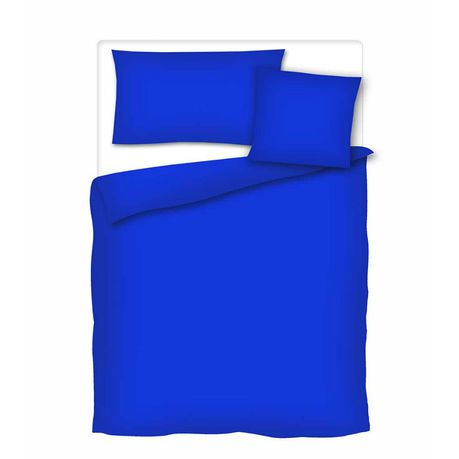 Wrinkle Resistant Luxury Hotel Duvet Cover Set - Double Imperial Blue