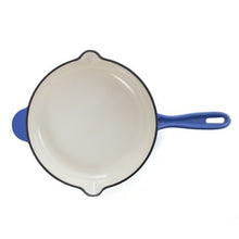 Load image into Gallery viewer, George &amp; Mason - 26cm Cast Iron Frypan - Blue Enamel
