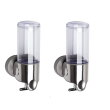 Load image into Gallery viewer, Stainless Steel Single Wall Mount Soap Sanitizer Dispenser - 500ml (2PACK)
