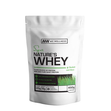 My Wellness - Natures Whey Protein - 450g - Unflavoured Buy Online in Zimbabwe thedailysale.shop