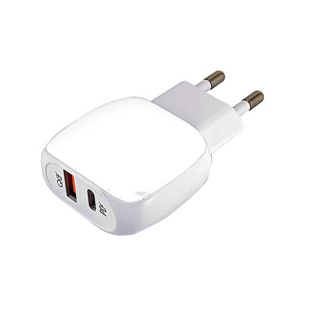 Travel Charger & Data cable - PD(Type -C) + QC3.0- 18W - Lightning Buy Online in Zimbabwe thedailysale.shop