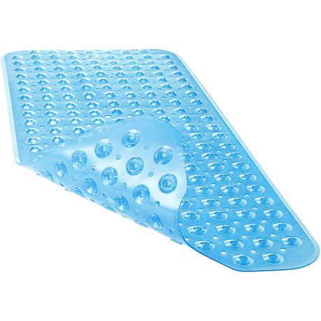 Non-Slip PVC Bathroom Bath/Shower Mat Polka Dot Texture Light Blue XL Buy Online in Zimbabwe thedailysale.shop