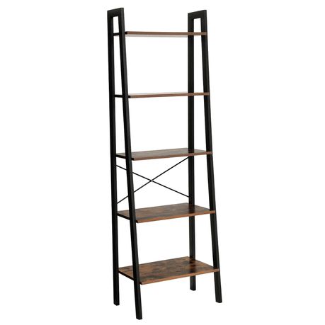 Lifespace Industrial Rustic 5 tier Ladder Shelves