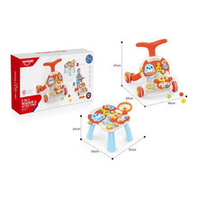 Load image into Gallery viewer, Jack Brown 2 in 1 Baby Baby Music Walker and Active Table - Red
