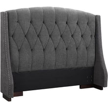 Load image into Gallery viewer, Figure It Out Tufted Wingback Headboard
