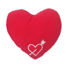 Load image into Gallery viewer, Red Heart Pillow (26cm) and Lindt Chocolate Valentines Day gift Set
