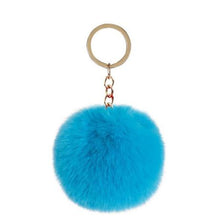 Load image into Gallery viewer, YALLI Fluffy Ball Key Ring / Chain Assorted Colours
