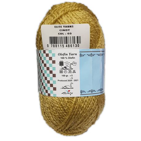 Cindy Olefin Yarn 100g Pack of 5 - Moss - CND03