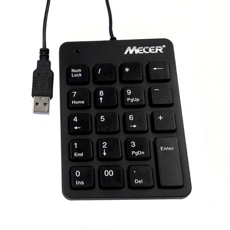 Mecer Numeric Keypad USB - Black Buy Online in Zimbabwe thedailysale.shop