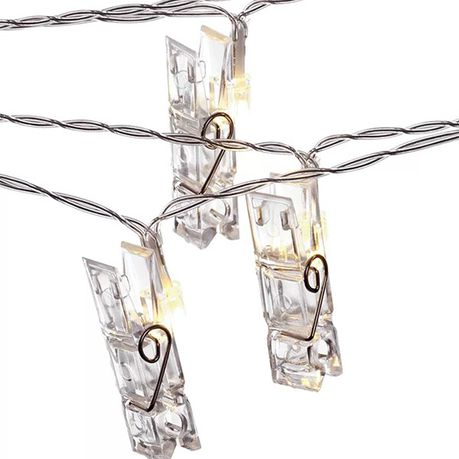 40 LED Battery - Operated Photo Clip String Lights