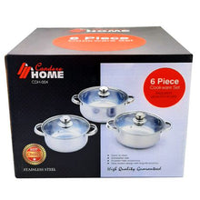 Load image into Gallery viewer, Condere Home 6 Piece Cookware Set - Pot Set
