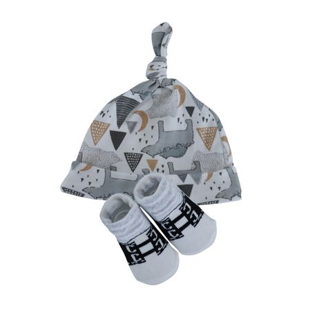 Snuggletime Gift Set 2 Piece Hat & Socks - Grey Buy Online in Zimbabwe thedailysale.shop