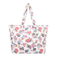 Load image into Gallery viewer, Roxy Womens Anti Bad Vibes 24L Tote Bag - Bright White Magic Flowers
