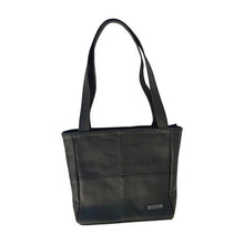 Load image into Gallery viewer, MIRELLE Leather Classic Shopper Handbag - Small - Black
