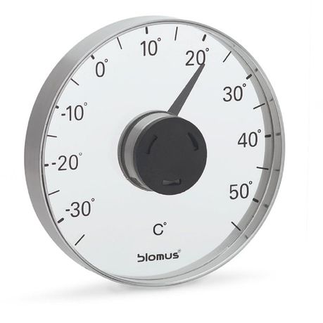 blomus Thermometer for Window Stainless-Steel Matte GRADO