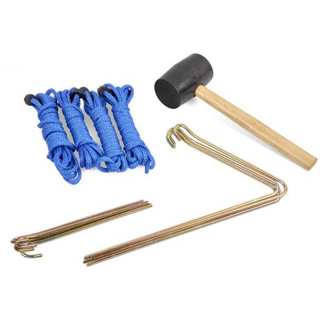 Standard  Deluxe Tool Kit for 1m to 4.5m Gazebo with Ropes, Pegs & Mallet Buy Online in Zimbabwe thedailysale.shop