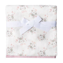 Load image into Gallery viewer, Baby Bunny 2PK Muslin Blanket
