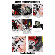 Load image into Gallery viewer, Bicycle Speedometer Bike Computer Wireless Waterproof Large LCD
