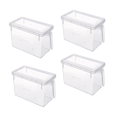 Maisonware Transparent PP Food Storage Boxes - Set of 4