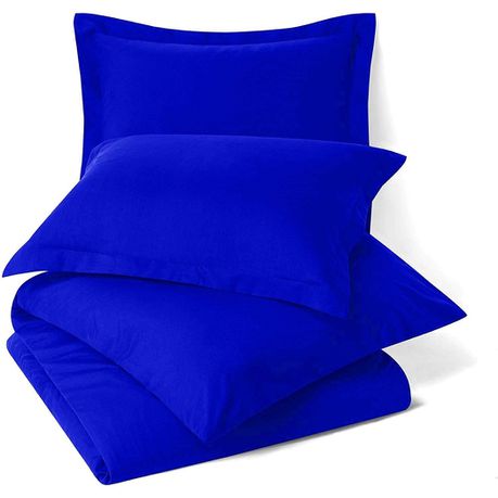 Wrinkle Resistant Luxury Hotel Duvet Cover Set - King Imperial Blue Buy Online in Zimbabwe thedailysale.shop