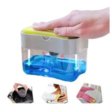 Load image into Gallery viewer, 2 in 1 Soap Pump and Sponge Caddy
