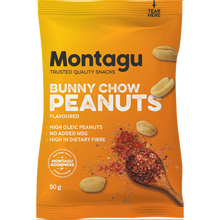 Load image into Gallery viewer, Montagu Flavoured Roasted Peanuts Bunny Chow 10x 50g Box
