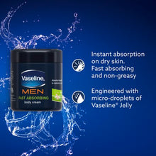 Load image into Gallery viewer, Vaseline For Men Fast Absorbing Body Cream 400ml
