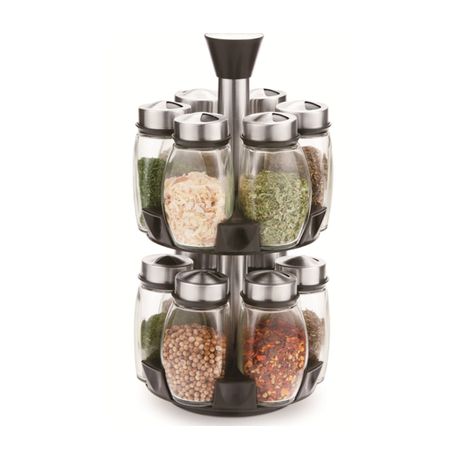 Glass Bottle Spice Rack - 13 Piece Buy Online in Zimbabwe thedailysale.shop