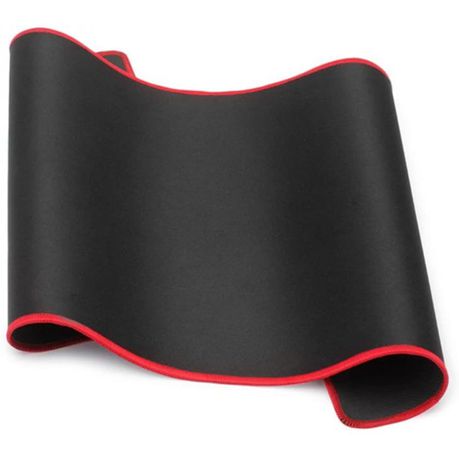 Mouse Pad -Extra Large Non Slip - Black with Red Trim Buy Online in Zimbabwe thedailysale.shop