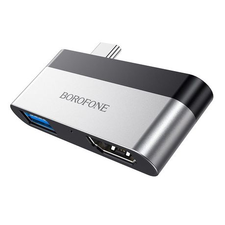 Borofone DH2 Adapter Type-C to HDMI & USB3.0 Buy Online in Zimbabwe thedailysale.shop