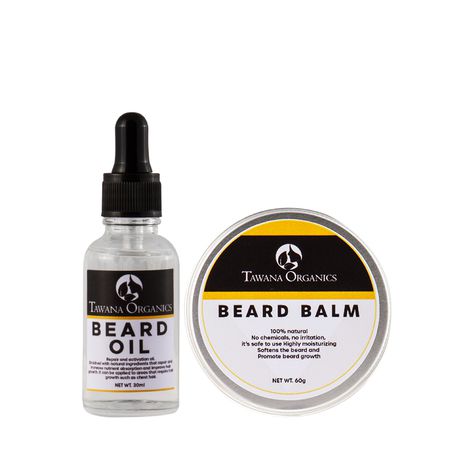 Tawana Organics Beard oil and Beard Balm Set Buy Online in Zimbabwe thedailysale.shop