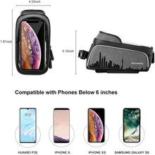 Load image into Gallery viewer, Rockbros Top Tube Waterproof Bicycle Bag for Phones Below 6.0’’
