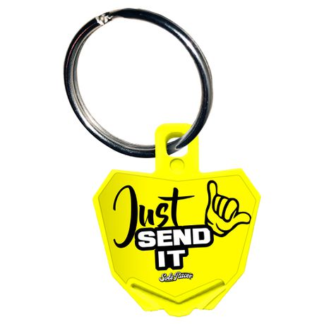 Key Ring - Yellow - Just Send It