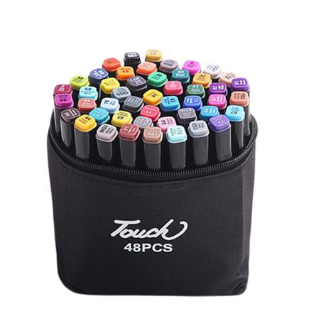 Oil-Based Thick Colouring Marker Pen Set-48pcs Buy Online in Zimbabwe thedailysale.shop