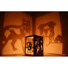 Load image into Gallery viewer, Candle Holder Pitbull Inspired Shadow Lantern
