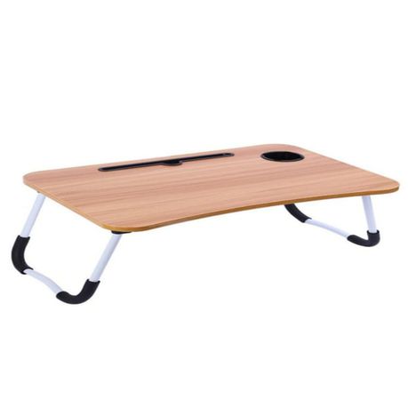 Fold-able Portable Mini Laptop Table-Brown