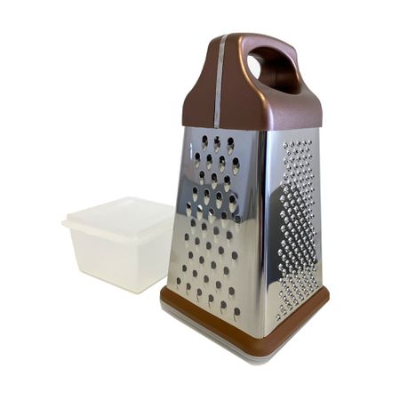 Totally Home Stainless Steel Grater with Storage Container - 4 Sided Bronze Buy Online in Zimbabwe thedailysale.shop