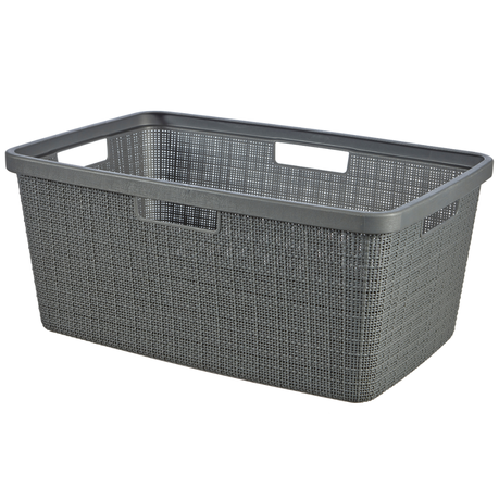 Curver by Keter - Jute Laundry Basket Grey Buy Online in Zimbabwe thedailysale.shop