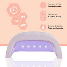 Load image into Gallery viewer, Nordik Beauty Professional Gel Nail Dryer UV and LED Lamp - Pink
