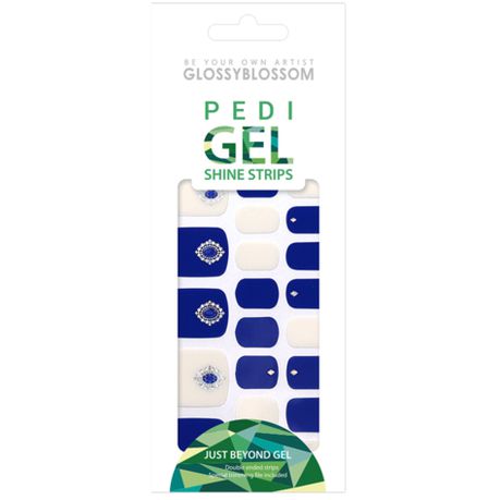 Glossyblossom Pedi Gel strips -Sapphire Bling Buy Online in Zimbabwe thedailysale.shop