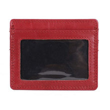 Load image into Gallery viewer, Nuvo - 138 Red Genuine Leather Credit Card Wallet
