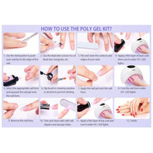 Load image into Gallery viewer, Beauty Rays Polygel Nail Extension Kit with Mini UV LED nail lamp
