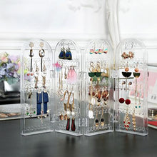 Load image into Gallery viewer, 4-Grids Foldable Earrings, Bracelet, &amp; Necklace Jewellery Stand Organizer
