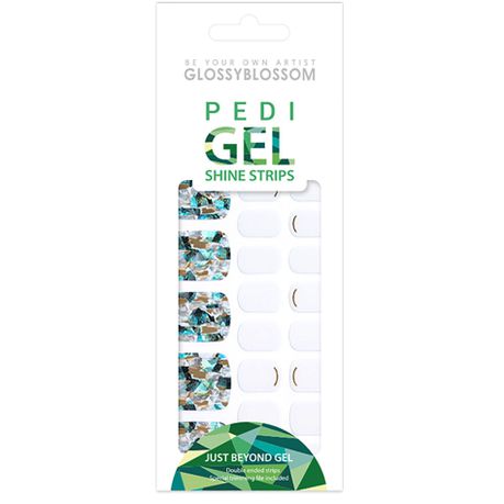 Glossyblossom Pedi Gel strips -Emerald