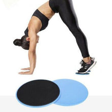 Load image into Gallery viewer, 2 Pcs Dual Core Sliders/Sided Fitness Gliding Discs-Blue
