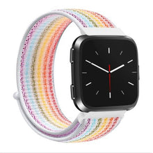 Load image into Gallery viewer, Replacement Woven Nylon Sport Strap for Fitbit Versa 2 - Rainbow - S/M/L
