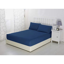 Load image into Gallery viewer, Wrinkle Resistant Sheet Set 4 Piece Bedding: Queen Insignia Blue
